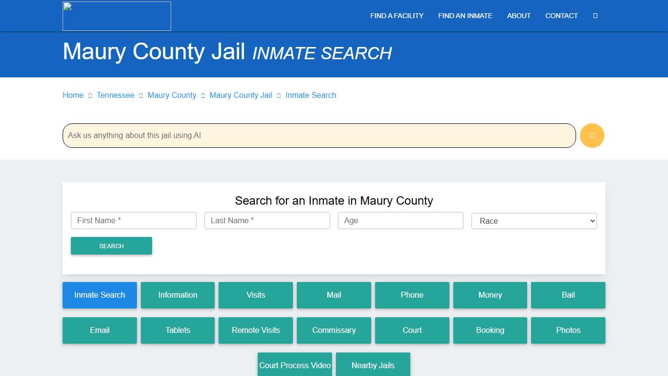 Maury County Inmate Search & Roster Find Inmates TN